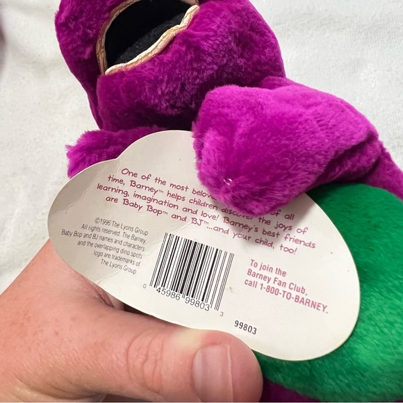 Barney LOT 2 vintage plush 90s. Both are pre owned in good shape - Picture 6 of 9